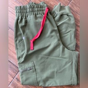 Figs Olive High Waisted Zamora Joggers MP